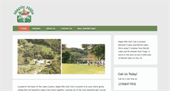 Desktop Screenshot of maplehillsgolfclub.com